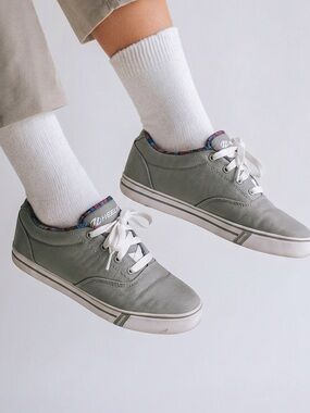 HEELYS | Gray Lace Up Sneakers Heely Wheels Kids 5